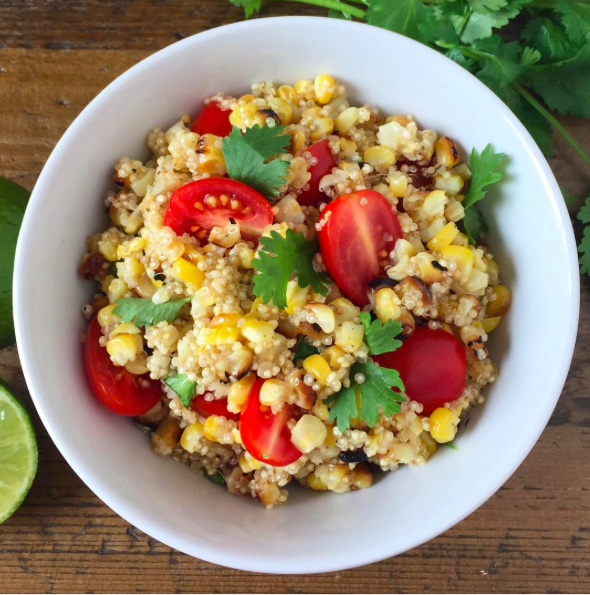Grilled Corn Quinoa Salad from @simplyquinoa